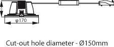 PHIL Ledinaire Downlight DN070B DA150 