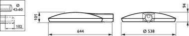  BGP530 LED60-4S/830 II DM50 D9 SRG10 AL 