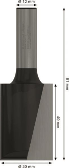 Bosch Nutfräser 12mm D1 30mm  2608628470 