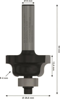 Bosch Profilfräser B 8mm R1   2608628394 
