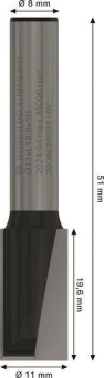 Bosch Nutfräser 8mm D1 11mm   2608628384 