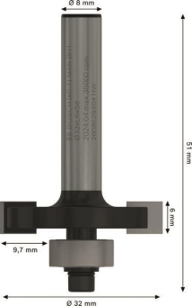 Bosch Scheibennutfräser 8mm   2608628404 