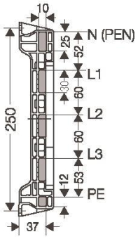 HENS Sammelschienenträger für     MIST63 