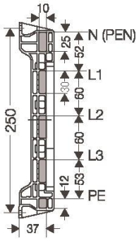 HENS Sammelschienenträger für     MIST63 