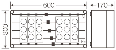 HENS Mi-Sicherungsgehäuse 6x63A   MI3464 