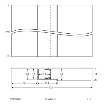EVN Alu Trockenbauprofil mit APTB7AM300W 