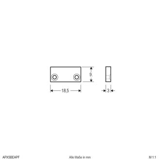 EVN Alu-Endabschlussplatte     APXSBEAPF 