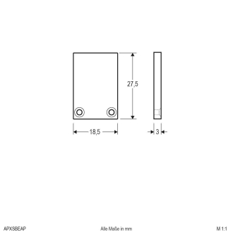 EVN Alu-Endabschlussplatte hoch APXSBEAP 
