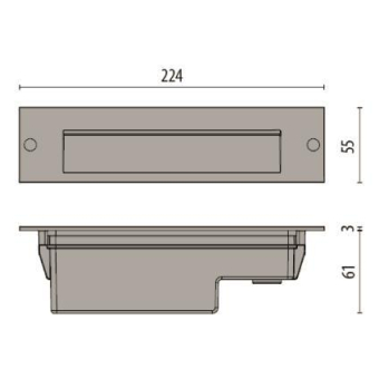 PIL LED Wandeinbauleuchte 4000K   304115 