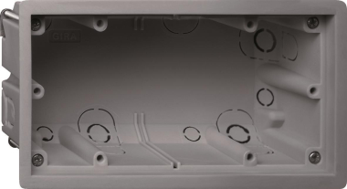 GIRA 289700 Gerätedose 2fach flach E2 