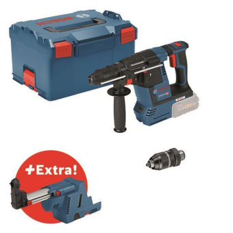 Bosch Akku-Bohrhammer GBH 18V-26F + GDE 