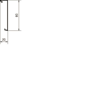 Hager Sockelleistenkanal-   SL2008029011 