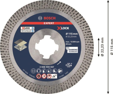 Bosch EXPERT X-LOCK Hard      2608900657 