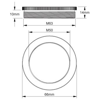 Kleinhuis Reduzierring M63 außen 44M6350 