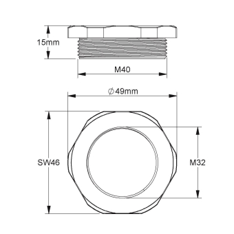 Kleinhuis Reduzierring M40     1893M4032 