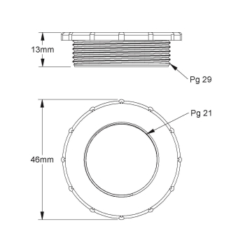 Kleinhuis Reduzierring Pg29    1893/2921 