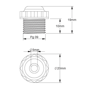 Kleinhuis Dichtungsnippel Pg9     485/09 