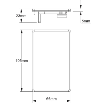 Kleinhuis Endstück 105x66mm ASA BE1058.6 