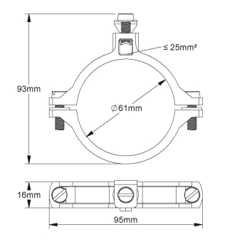 Kleinhuis Erd.-Rohrschelle 2 Zoll   40/2 