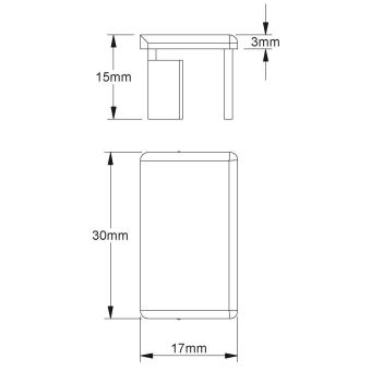 Kleinhuis Endstück 20x30         E2030.6 