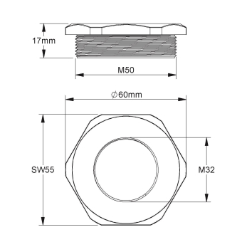 Kleinhuis Reduzierring M50     1893M5032 