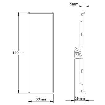 Kleinhuis Endstück 60X190      EG60190.8 