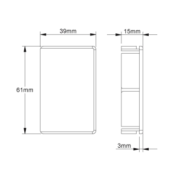 Kleinhuis Endstück HKL 40x60    ES4060.3 