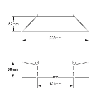 Kleinhuis Abzweigstück 60X130   Z60130.6 