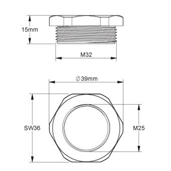 Kleinhuis Reduzierring M32     1893M3225 