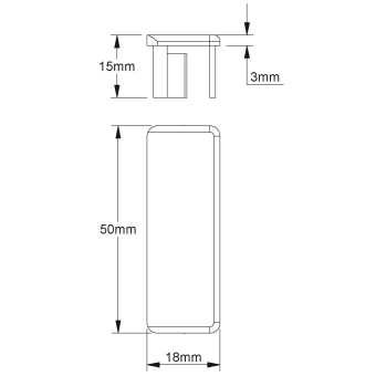 Kleinhuis Endstück 20x50         E2050.3 