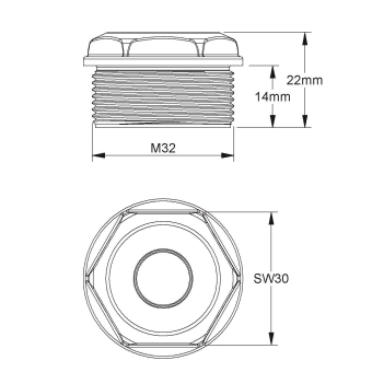 HKL Membrannippel M32               1485 