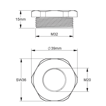 Kleinhuis Reduzierring M32     1893M3220 
