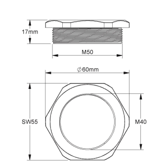 Kleinhuis Reduzierring M50     1893M5040 