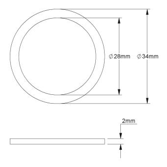 Kleinhuis Dichtring f.Anschluss   987/21 