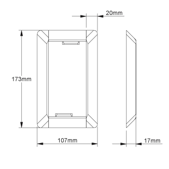 Kleinhuis Wandabschlussblende   BWA130.3 