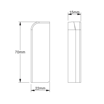 Kleinhuis Endstück rechts SDK   SFE70R.3 