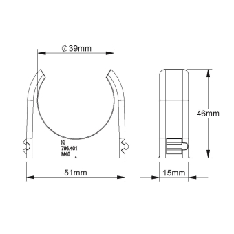 HKL Ro-Clip-Schelle              796 M40 