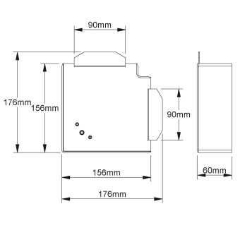 Kleinhuis Flachwinkel 60X130    W60130.6 