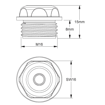 HKL Membrannippel M16               1485 