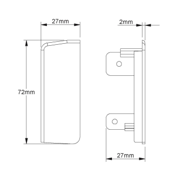 Kleinhuis Endstück rechts     T/SFE70R.3 