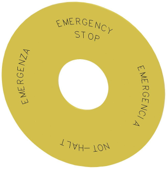 Siemens 3SU19000BC310NB0 Unterlegschild 