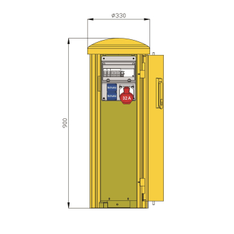 Walther Pollersäule m.RCD TypA  83313550 