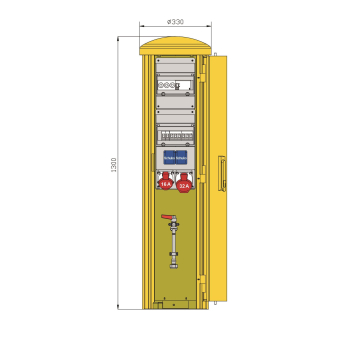 Walther Pollersäule m.RCD TypA  83313020 