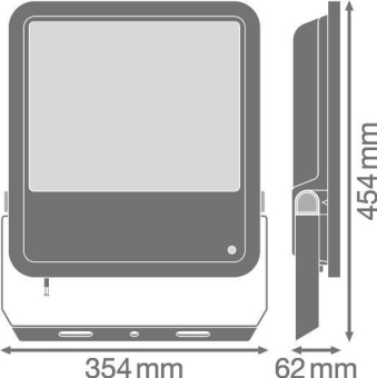 LEDV FL PFM200W/4000K SYM100SL BK 