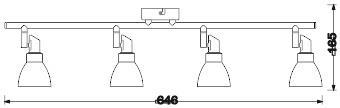 Ledvance LED SPOT G9 4x1.9W 2700 