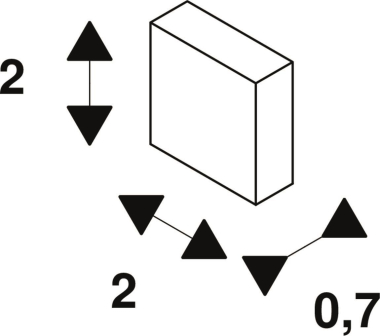 SLV GRAZIA 10 EDGE, Endkappe ws  1004894 