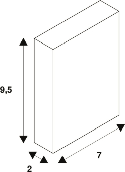 SLV GRAZIA 60, Endkappen sw      1004900 