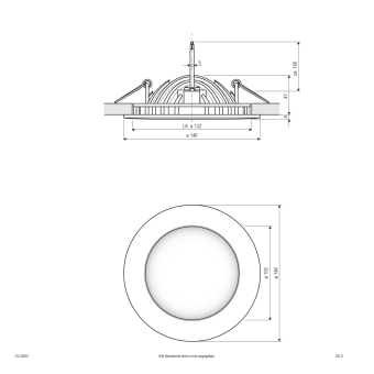 EVN LED-Downlight Druckguss weiß DL15002 