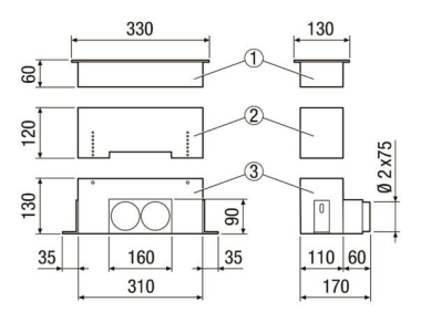 Maico Fussboden-              MF-FBWA 75 