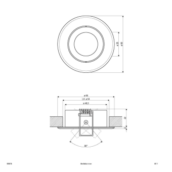 EVN Halogen-NV-Einbauleuchte plan 606014 